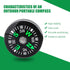 12Pcs Button Compass, Oil Filled Mini Pocket Button Compass for Camping, Hiking, Boating, Survival Bracelets Button