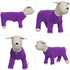 Lovelonglong Dog Pajamas - Lightweight Pure Cotton Jumpsuits for Large Medium Small Dogs, Stylish PJS, Purple S