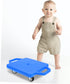 Play Scooter Board with Plastic Casters Square Floor Scooter for Boy Girl for Gym Activities Promotes Balance