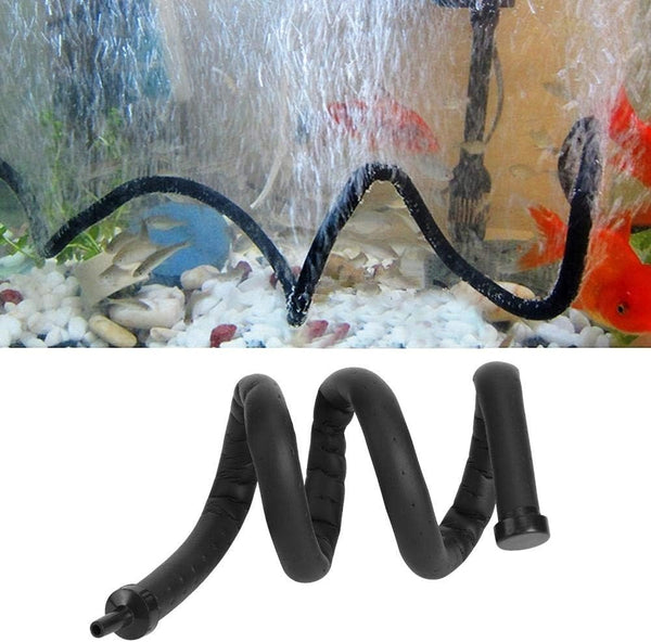 Aquarium Air Bubble Bar, Plastic Bendable Wall Diffuser for Fish Tank, Oxygen Release Bubble Diffuser Bar (45cm)