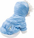 PET LIFE Classic Metallic Fashion Dog Coat Jacket with 3M Insulation and Removable Hood, Large, Sky Blue