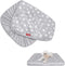 Washable Dog Bed Covers Replacement, Waterproof Quilted Pet Bed Cover, Lovely Grey Star Print, 15x20 Inches, Cover Only