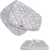 Washable Dog Bed Covers Replacement, Waterproof Quilted Pet Bed Cover, Lovely Grey Star Print, 15x20 Inches, Cover Only