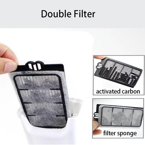 Aquarium Filter Fish Tank Filter for Turtle Tanks, Reptiles, Amphibians, Frog, Cichlids, Newt or Fish Tank Waterfall Flow Water Clean Pump (Cartridges-3PCS)