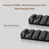 Single Picatinny Aluminum Accessory Rail Set, 3 5 7 9 11 13 Slots with 13 T-Nuts & Screws, Rounded Corner Wrench