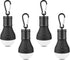 LED Camping Tent Lantern, Portable Waterproof Emergency Light Bulb, Battery Powered, 4 Packs