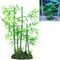 Aquarium Bamboo Plant, Artificial Green Leaf Plant, Water Grass Aquatic Plastic Ornament for Landscape Decor