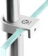 FZONE Mini Aquarium Fixing Clamp - Aluminum Alloy Holder for Rimless Aquariums, 2pcs with Anti-Overflow Card Slot