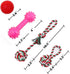 Dog Chew Toys, 5 Pack Fun and Teeth Cleaning Toys for Medium to Small Dogs