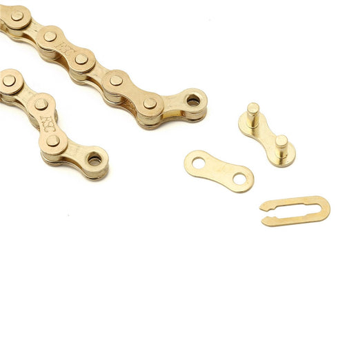 FSC F410 1-Speed Bicycle Chain, 1/2 x 1/8-Inch, 104L, Ti-N Gold