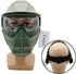 Tactical Paintball Mask, Airsoft Full Face Gear with Goggles, Impact Resistant for Outdoor Activities