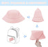 Toddler Sun Hat - Kids Bucket Hat for Sun Protection, Beach Hats for Girls and Boys Swim Cap