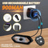 Teguangmei Bike Tail Light with Turn Signals, USB Rechargeable Rear Light with Wireless Remote Control