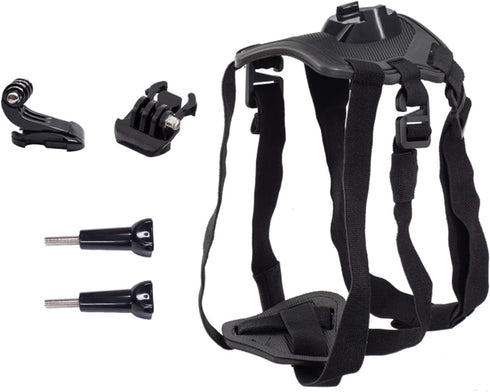 Dog Harness Mount for Gopro, Adjustable Soft Vest with 2 Mounting Bases for Gopro Hero, for Small Medium Large Dogs