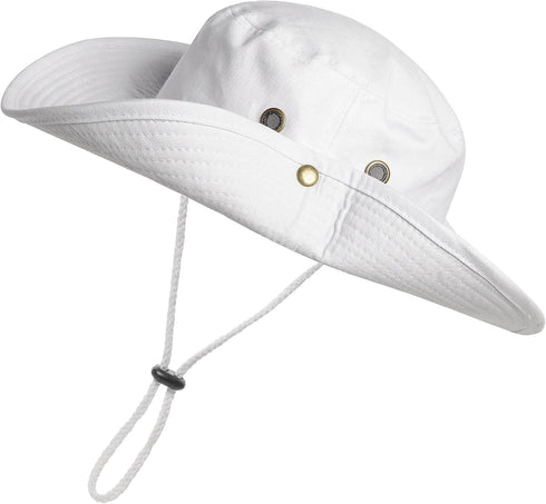 Women's Sun Hat, Wide Brim Bucket Hats, Hiking Fishing UV Protection Safari Boonie Hat for Men Women