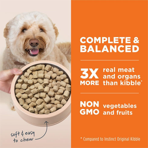 Instinct Freeze Dried Raw Meals Grain Free Dog Food, Chicken Recipe, 25 oz