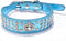Rhinestone Dog Collar Crown Diamante Jewelry Crystal PU Leather Pet Collar, Blue, M