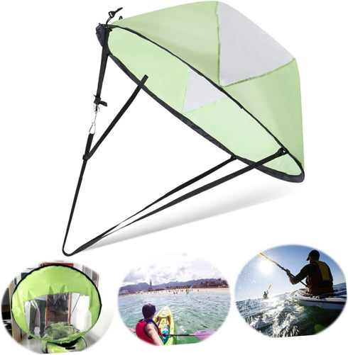 JUMPLAWN Setup Sturdy Kayak Boat Wind Sail Compact Design Easy Uv Protection Kayak Sailing Toy Window