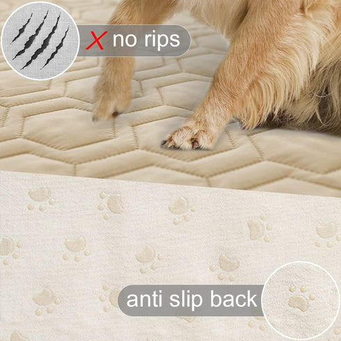 Waterproof Anti-Slip Dog Bed Cover - Pet Blanket Sofa Mat, Incontinence Mattress Protectors for Most Cats Dogs (82x82-