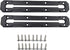 Kayak Track Mount Low Profile Nylon Rail Track, Kayak Fishing Accessories, 6/9/12 inch (1/2 pack) (9 inch(2pack))