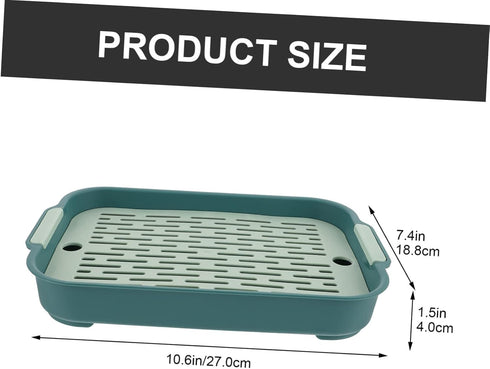Square Litter Box for Rabbits - Large Bunny Potty Training Tray