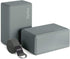 Syntus Yoga Block and Strap Set, 2 EVA Foam Soft Non-Slip Yoga Blocks, 8FT Metal D-Ring Strap for Fitness