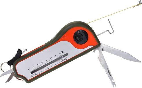 Swiss Ascent Fisherman Gift Tool Fishing Multitool - Hook Remover, Scale Scraper, Tape Measure, Bait Cutter