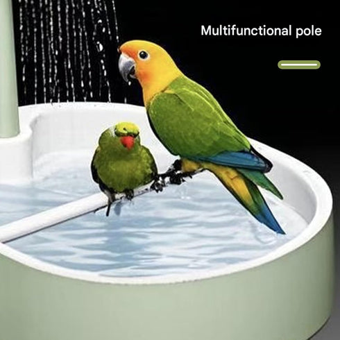 Luyismer Swimming Bathtubs Shower Bird Fountains Pool Toy Bath Water Dispenser for Cage Bird Tub