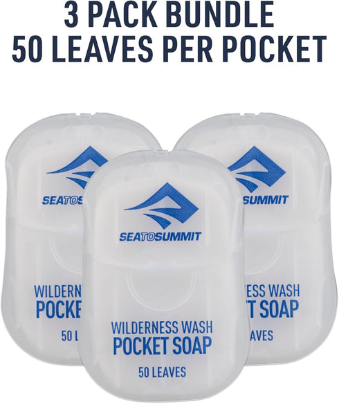 Sea to Summit Paper Soaps 3-Pack, Wilderness Wash for Outdoor Use