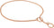 Alvalley Metal Chain Dog Show Collar - Adjustable Fine Brass Snake Chain Collar for All Sizes (Rose Gold, 18", 3.8mm