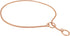 Alvalley Metal Chain Dog Show Collar - Adjustable Fine Brass Snake Chain Collar for All Sizes (Rose Gold, 18", 3.8mm