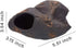 Plecoceramics Cichlid Stone Decoration, Aquarium Cave for Cichlids, Betta, Small Fish - Fish Tank Hideaway Decor (Magma