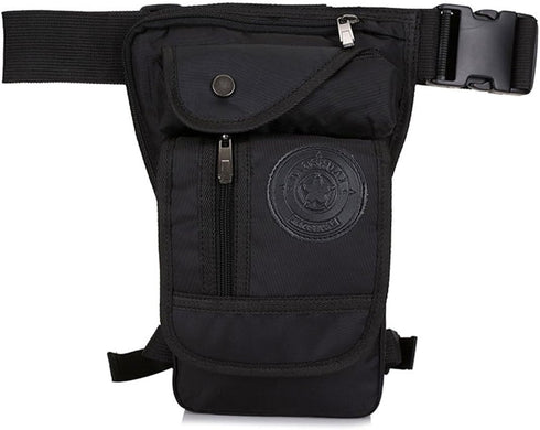 Nylon Drop Leg Bag - Hiking Waist Pack for Men Women, Tactical Motorcycle Bike Cycling Travel Outdoor Sports Fanny Pouch