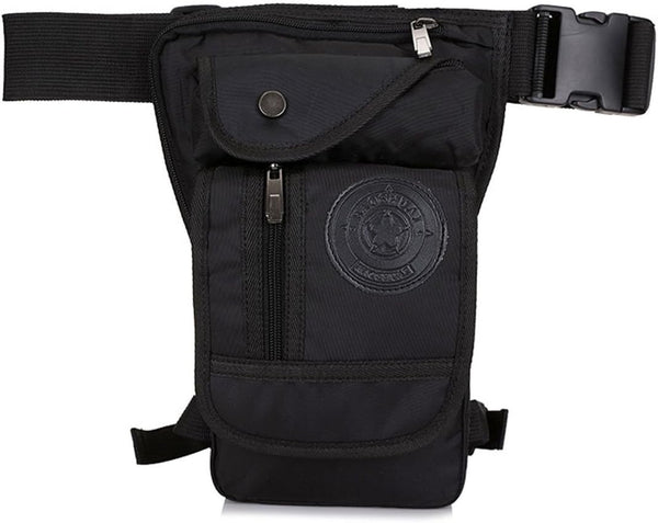 Nylon Drop Leg Bag - Hiking Waist Pack for Men Women, Tactical Motorcycle Bike Cycling Travel Outdoor Sports Fanny Pouch