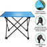 VILLEY Portable Camping Side Table, Ultralight Aluminum Folding Beach Table with Carry Bag for Outdoor Cooking, Picnic