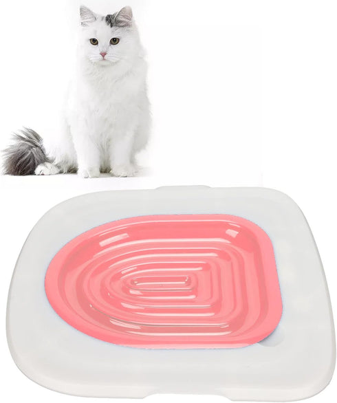 Cat Toilet Training Kit, Reusable Pet Cat Toilet Seat Trainer Cat Litter Mat Kit Potty Toilet Training System Urinal