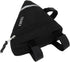 MOOCY Black Bicycle Bike Storage Bag, Triangle Saddle Frame Strap-On Pouch for Cycling