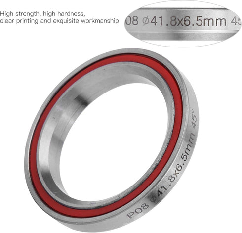 Keenso 2PCS 41.8MM Heavy Duty Bike Headset Bearing, Double Sealed for Mountain and Road Bike Cycling Accessory