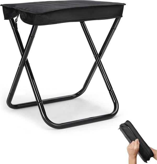 KOKSRY Camping Stool, Portable Folding Stool, Aluminum Ultralight Backpacking Stool Suitable for Outdoor
