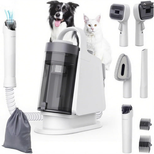 Lumirio Dog Grooming Kit, 13000Pa Dog Grooming Vacuum, Pet Grooming Vacuum for Dogs