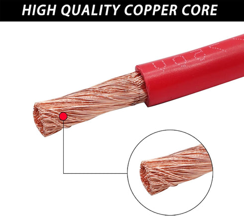 Golf Cart Heavy Duty Battery Cable Set - 7 PCS 4 Gauge for 1994-Up Club Car DS & Precedent