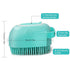 Pet Dog Bath Brush Gentle Soap Dispenser Massaging Bath Grooming Soft Silicone(Blue)