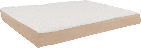 PETMAKER Orthopedic Dog Bed, 2-Layer Memory Foam, Machine Washable Sherpa Top Cover, 36x27 for Large Dogs