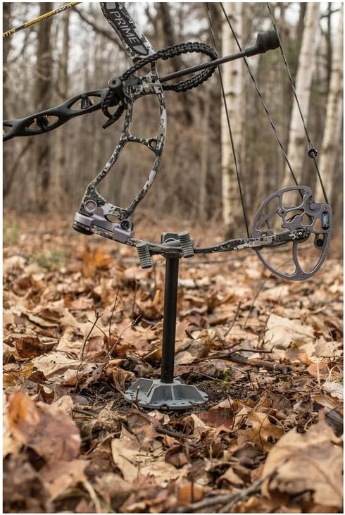 Hawk Earth Anchor, Portable Ultra-Stable Hands-Free Secure Bow Holder for Ground Hunting