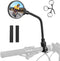 ROCKBROS Bike Mirror Handlebar Mount, 360° Rotatable Adjustable Bicycle Rear View Mirror for Mountain Road Bike