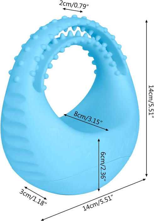 Durable Rubber Dog Chew Toy for Aggressive Chewers - Chase Teether Bone