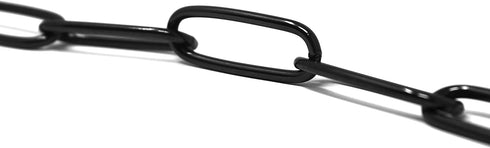 Herm Sprenger Black Stainless Steel Long Link Fur Saver Dog Training Collar | No-Pull Slip Chain for Small Medium Large
