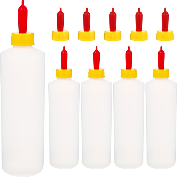 Angoily 400ml Goat Bottle, 5PCS Lamb Bottle Goat Feeding, Small Animal Milk
