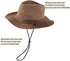 Wide Brim Straw Panama Hat, Fedora Beach Sun Hat UPF50+ Unisex Fishing Hats