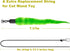 10PCS Cat Worm Toy for Cats - Cat Wand Toy Accessories and 1PC Black String for Cat Fishing Pole Teaser Kit